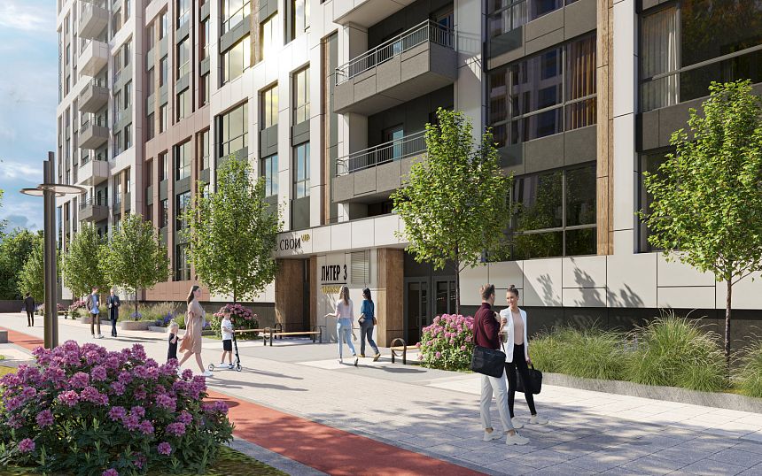 Прогулочная улица для разрядки и утренних пробежек